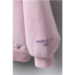 STAR EMBOSSED SHINY SWEATSHIRT