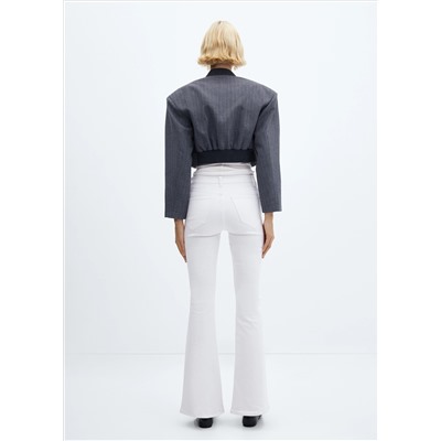 Jeans flare tiro medio