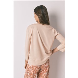 Camiseta manga ¾ 100% algodón naranja