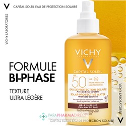 Vichy Capital Soleil SPF50 Eau de Protection Solaire Hâle Sublimé 200ml