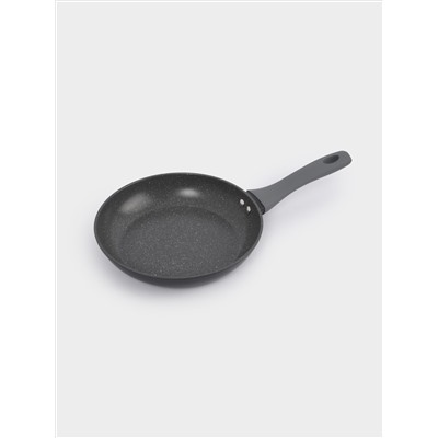 Сковорода, 24 см, с покрытием, алюминий, серо-черная, Robust