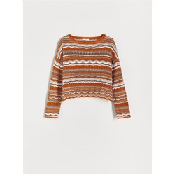 Oversize-Pullover aus Baumwolle