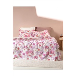 Madame Coco Florus King Size Karde Baskılı Pike Takımı - Fuşya - Fuşya PK0000000064-8682116914345
