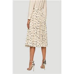 Falda plisada Crudo y azul