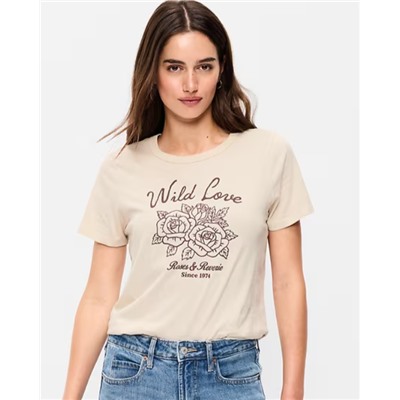 EveryWear Crew-Neck Graphic T-Shirt