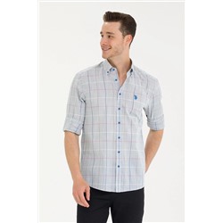 Erkek Gri Uzun Kollu Gömlek