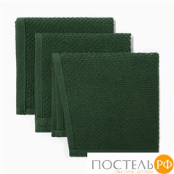 Набор декоративных салфеток Этель Green 30х30см., 3шт., 100%хл. 10400895