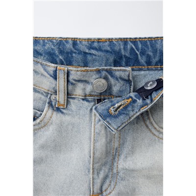 FLARED JEANS WITH RAW HEMS