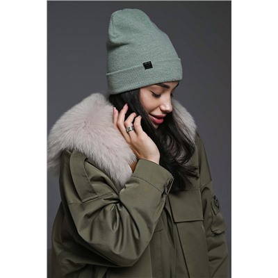 Шапка теплая в рубчик