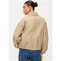 Full-Zip Harrington Jean Jacket