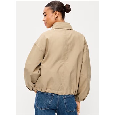 Full-Zip Harrington Jean Jacket