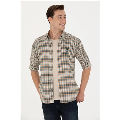 Erkek Yeşil Uzun Kollu Gömlek