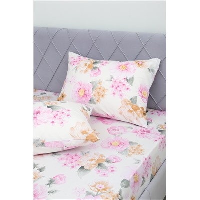Наволочка поплин Цветочный рай
