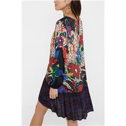 Vestido corto falda volantes