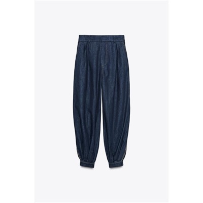 PANTALÓN DENIM BOMBACHO ZW COLLECTION