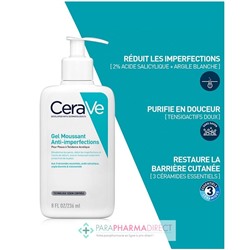 Cerave Gel Moussant Anti-Imperfections - Peaux à Tendance Acnéique 236ml