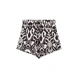Pantalón corto viscosa estampado ikat