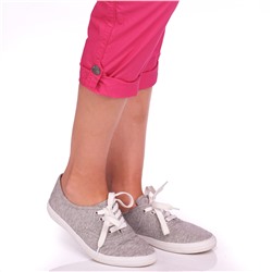 7/8 Damen Hose mit gestreiftem Gürtel