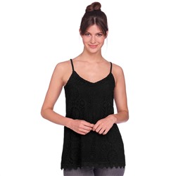 Damen Top mit Häkelspitze