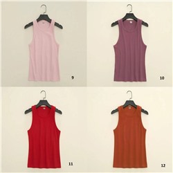 Базовая майка в рубчик 17 цветов Н*М