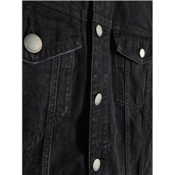 Джинсовая куртка оверсайз