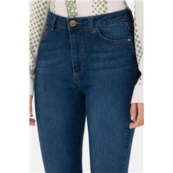 Kadın Koyu Mavi Jean Pantolon
