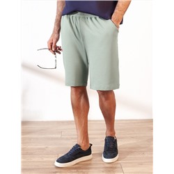 Шорты из тонкого футера с карманом на молнии