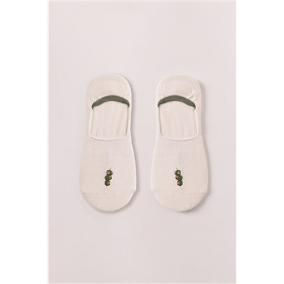 Calcetines invisibles bordado aceitunas