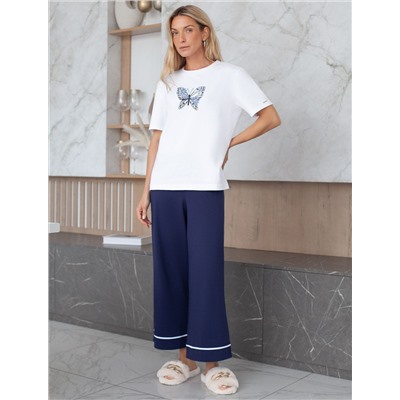 Футболка с принтом свободная эластичная из премиального хлопка