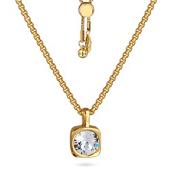 Кулон Теннис (кристаллы SW белые 8мм; покрытие золото) 70см, Есть комплект