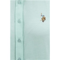 Kadın Mint Uzun Kollu Basic Gömlek