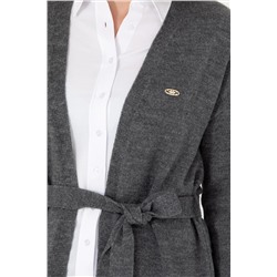 Kadın Gri Melanj Triko Hırka