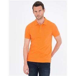 Turuncu Slim Fit Basic Tişört