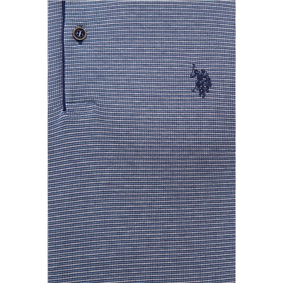 Erkek İndigo Polo Yaka Tişört