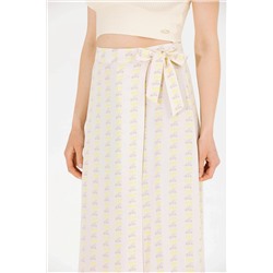 Kadın Ekru Dokuma Etek