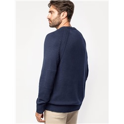 Джемпер из теплой и мягкой хлопковой пряжи с добавлением акрила