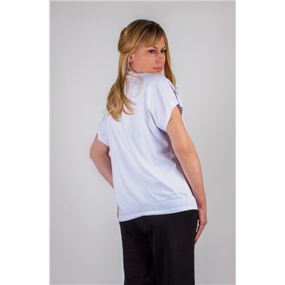 Нарядная футболка Бабочки из страз арт.8