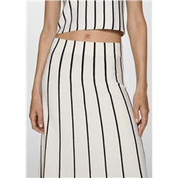 Falda punto rayas
