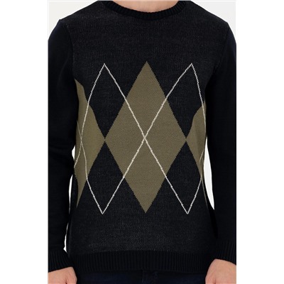 Erkek Lacivert Kazak