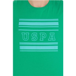 Erkek Yeşil Bisiklet Yaka Tişört