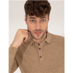 Kahverengi Slim Fit Kazak