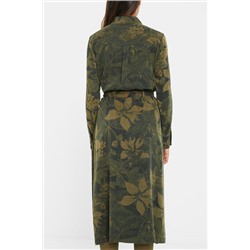 Vestido camisero largo evasé