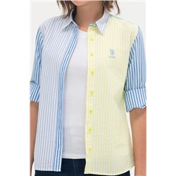 Kadın Neon Sarı Uzun Kollu Gömlek