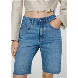 Bermudas vaqueras rectas