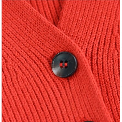 Красный трикотажный кардиган Н*М