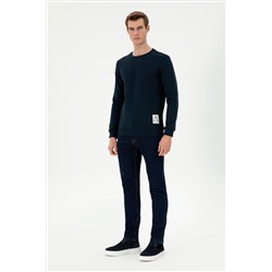 Erkek Lacivert Sweatshirt