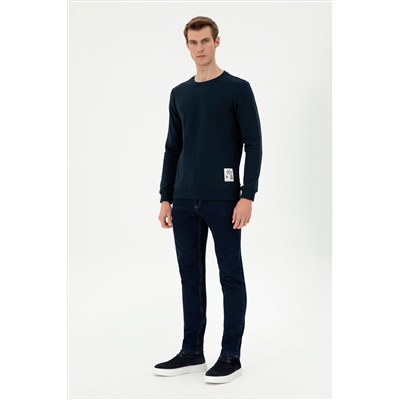 Erkek Lacivert Sweatshirt