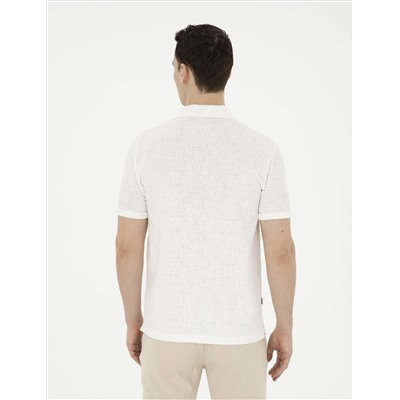 Ekru Slim Fit Tişört