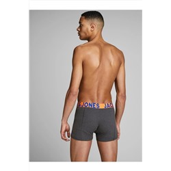 Jack & Jones Erkek 3'lü Renkli Logolu Boxer Paketi