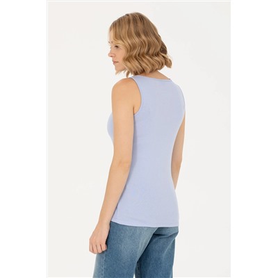 Kadın Mavi Basic Tişört